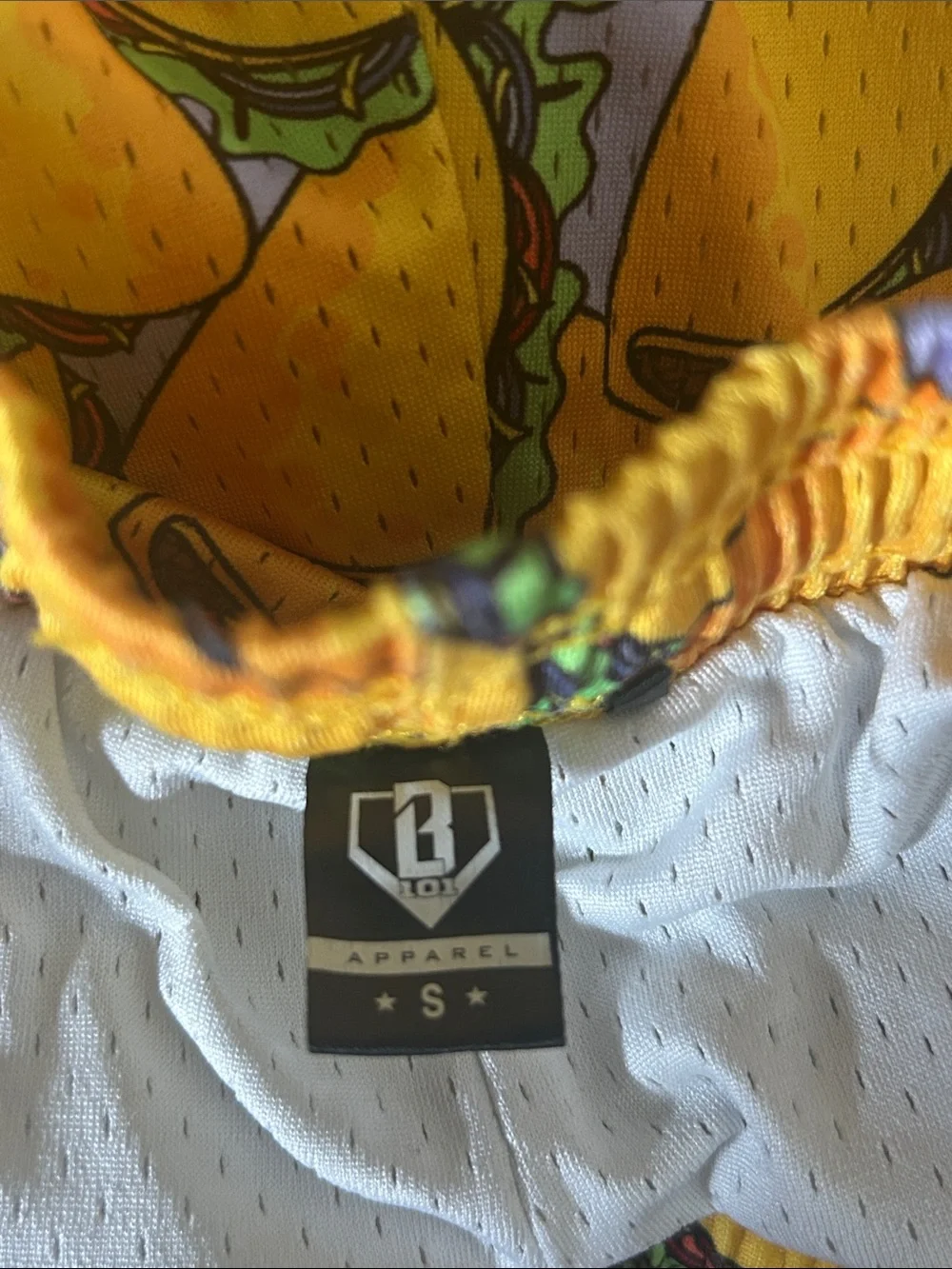 Baseball Lifestyle 101-Taco Print!! Men's Small Athletic Shorts